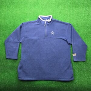 Vintage Dallas Cowboys Fleece Pullover Sweater Mens XL Pro Star Athletic 1/4 Zip